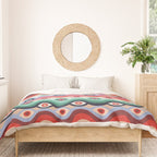 Psychedelic Eye Melt - Mint & Pink Duvet Cover Gallery Image 3