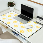 Retro lemon fruit slice cartoon pattern Desk Mat Gallery Image 2