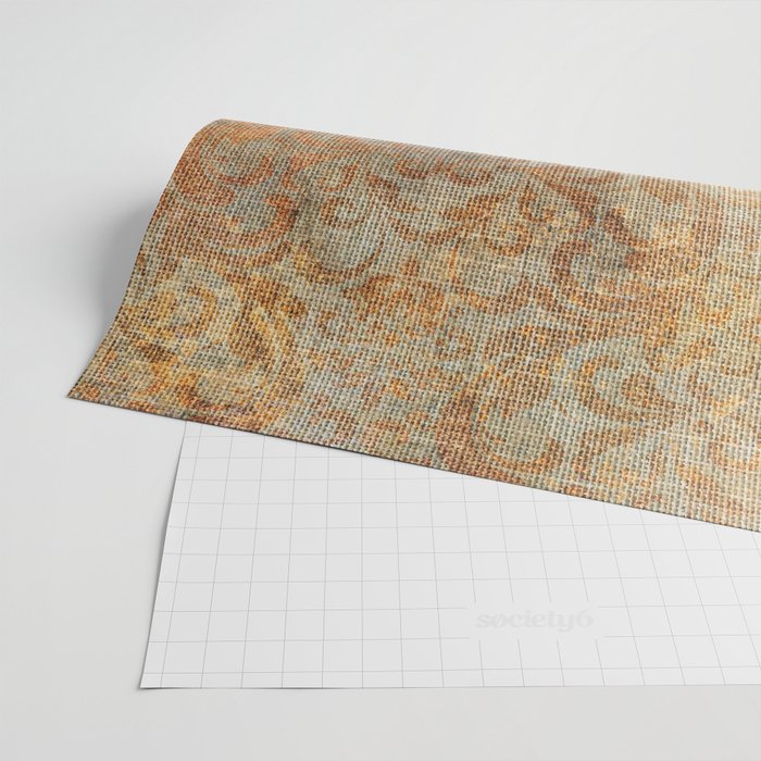 Aged Damask Texture 10 Wrapping Paper Gallery Image 2