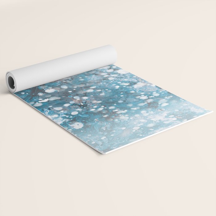 Snowflakes Yoga Mat Gallery Image 2