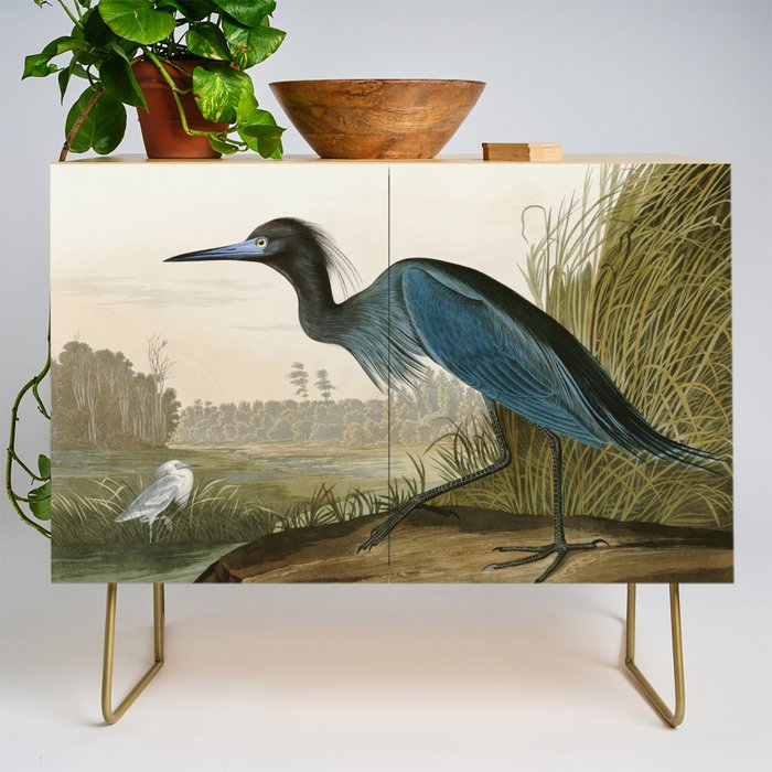 Little Blue Heron - John James Audubon's Birds of America Print Credenza Gallery Image 1