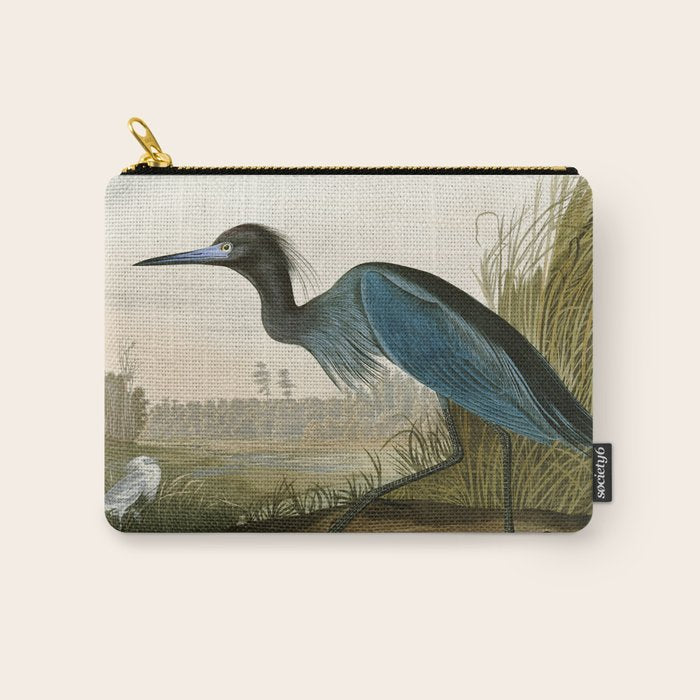 Little Blue Heron - John James Audubon's Birds of America Print Carry All Pouch Gallery Image 1