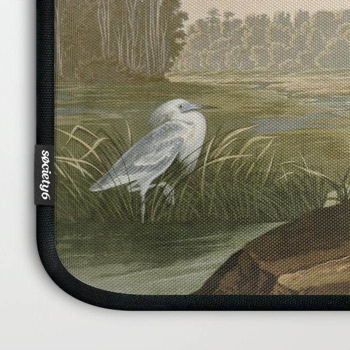 Little Blue Heron - John James Audubon's Birds of America Print Laptop Sleeve Gallery Image 3