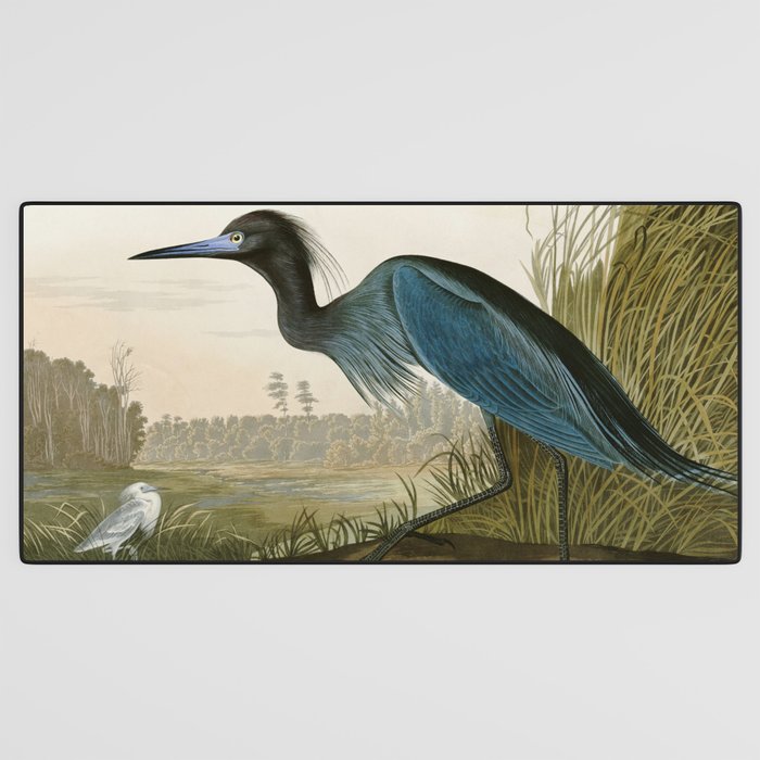 Little Blue Heron - John James Audubon's Birds of America Print Desk Mat Gallery Image 3