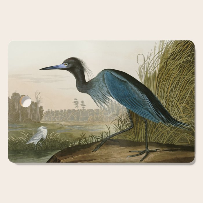Little Blue Heron - John James Audubon's Birds of America Print Cutting Board Gallery Image 1