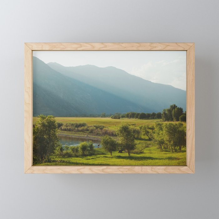 Wading Deer Mini Art Print Gallery Image 1