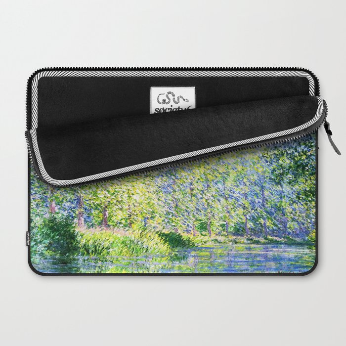 Monet: Bend in the River Epte Laptop Sleeve Gallery Image 2