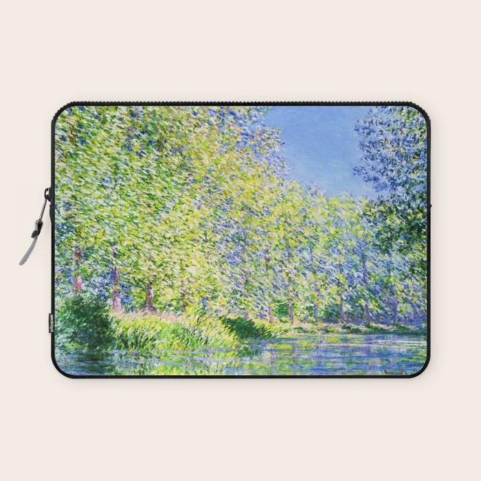 Monet: Bend in the River Epte Laptop Sleeve Gallery Image 1