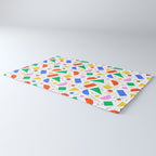 Colorful abstract geometric shape art pattern Rug Gallery Image 3
