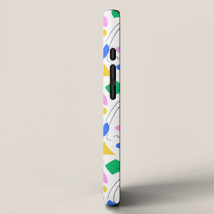 Colorful abstract geometric shape art pattern iPhone Case Gallery Image 2