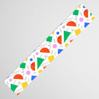 Colorful abstract geometric shape art pattern Table Runner Gallery Image 3
