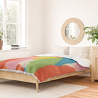 Colorful Paper Collage #1 Duvet Cover Gallery Image 2