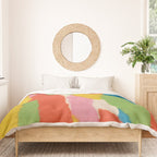 Colorful Paper Collage #1 Duvet Cover Gallery Image 3