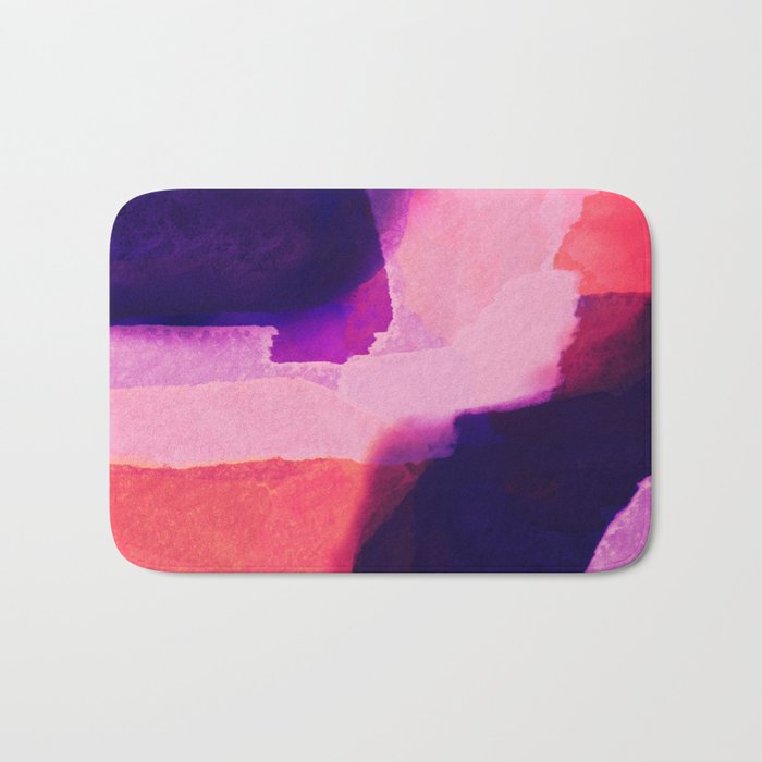Sunrise at water's edge abstract Bath Mat Gallery Image 1
