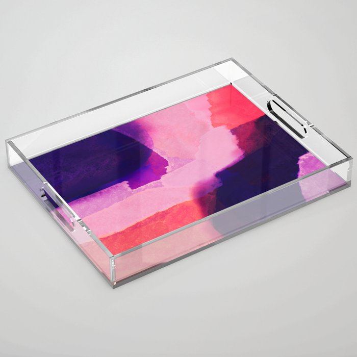 Sunrise at water's edge abstract Acrylic Tray Gallery Image 1