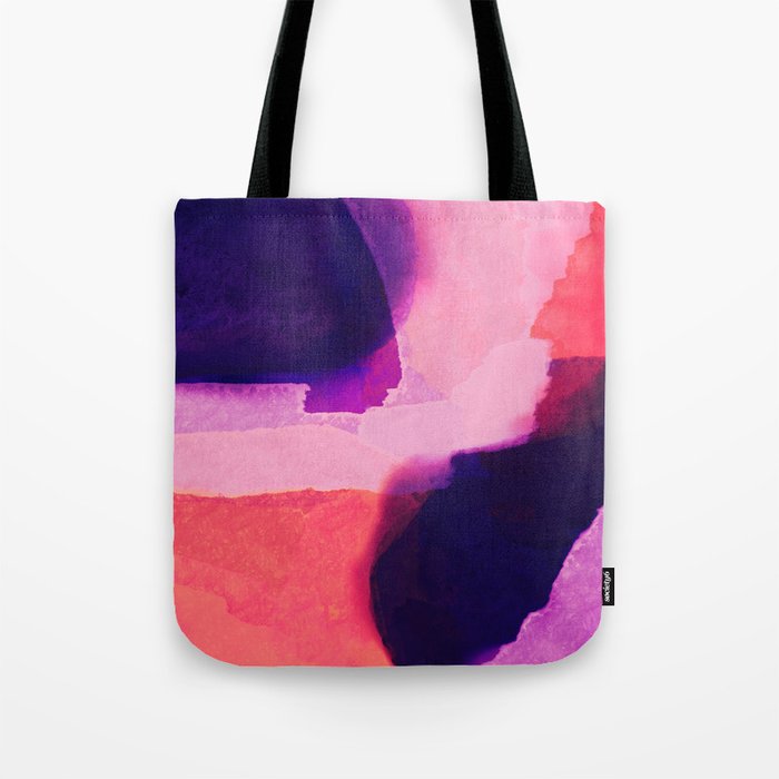 Sunrise at water's edge abstract Tote Bag Gallery Image 1