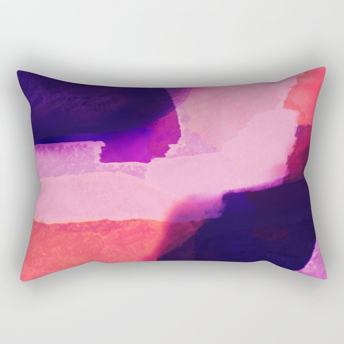 Sunrise at water's edge abstract Rectangular Pillow Gallery Image 2
