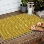 Grid Pattern XXIII Outdoor Rug Gallery Image 2