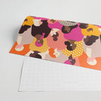 Female diverse faces pink Wrapping Paper Gallery Image 2