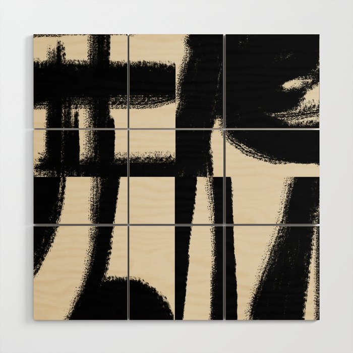 Japandi Object Wabi Sabi Wood Wall Art Gallery Image 1