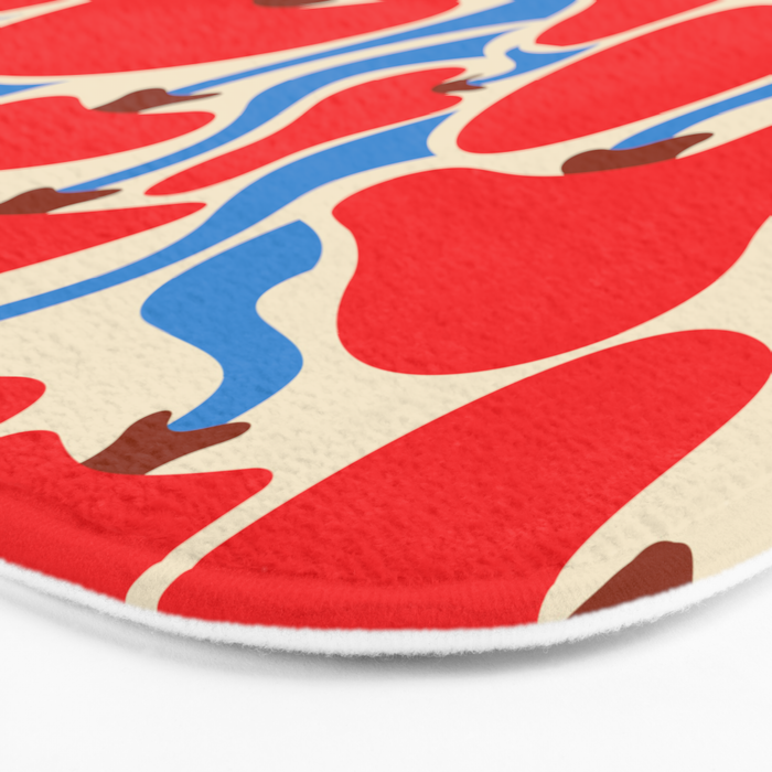 Groovy Mushrooms Bath Mat Gallery Image 3