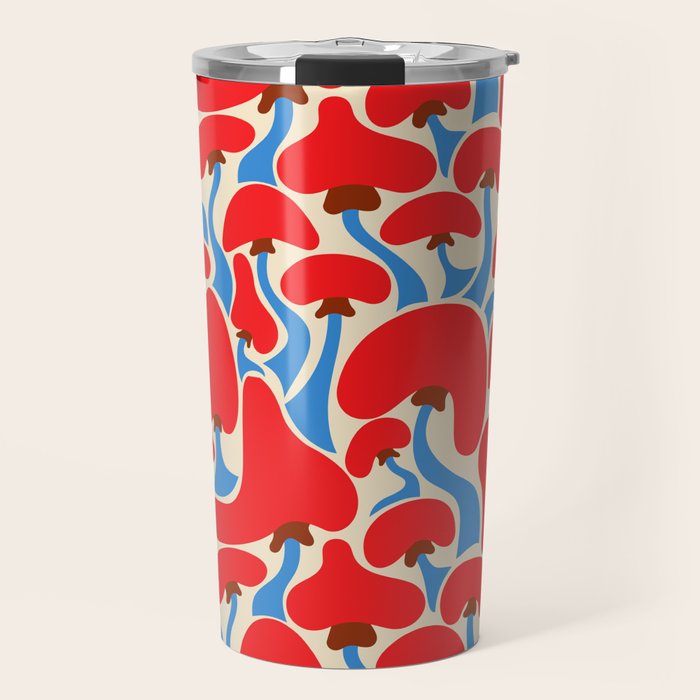 Groovy Mushrooms Travel Mug Gallery Image 1