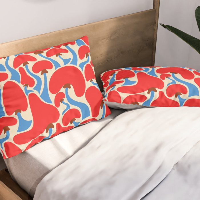 Groovy Mushrooms Pillow Sham Gallery Image 2