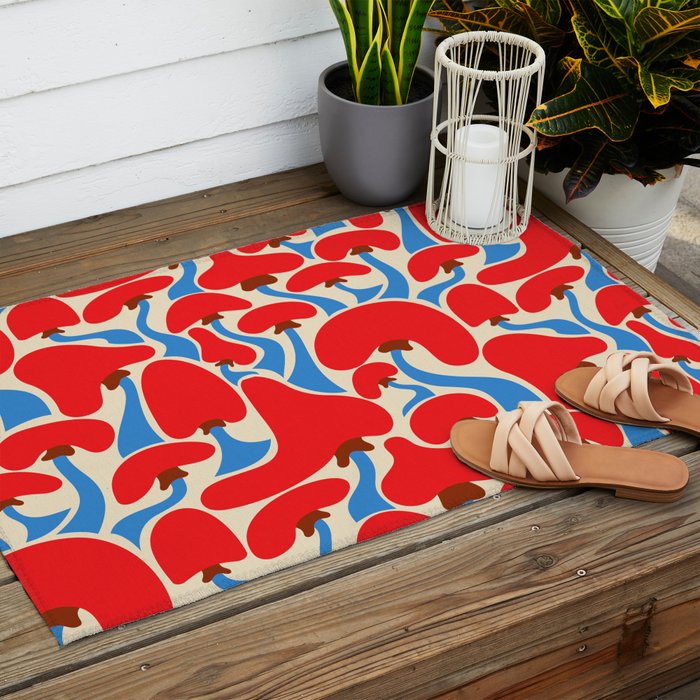 Groovy Mushrooms Outdoor Rug Gallery Image 2