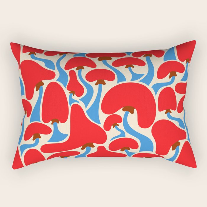 Groovy Mushrooms Rectangular Pillow Gallery Image 2