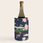 Japanese Crane Tropical Exotic Flower Pattern Wine Chiller Gallery Image 2