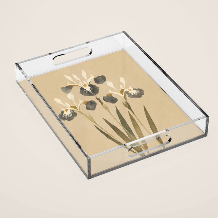 Irises 2 Acrylic Tray Gallery Image 1