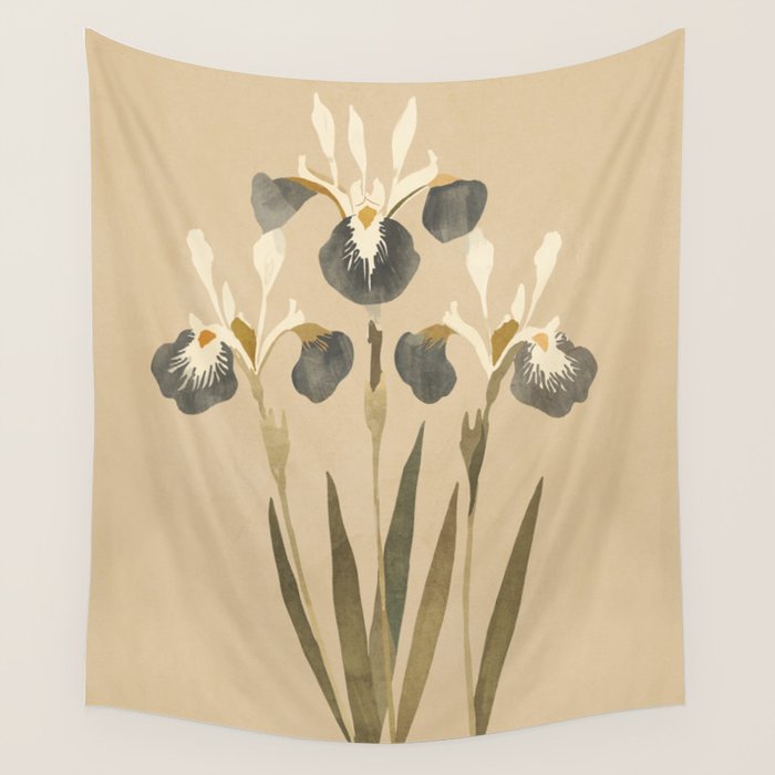 Irises 2 Wall Tapestry Gallery Image 1