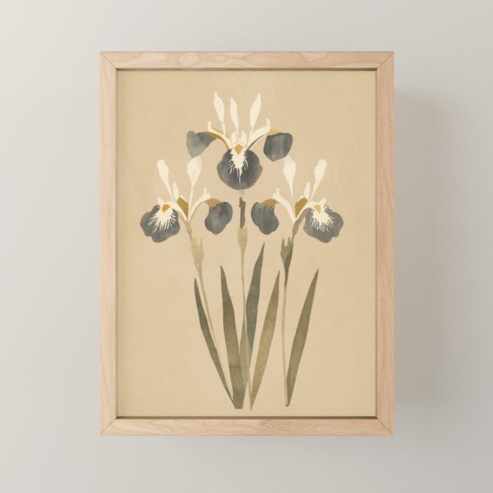 Irises 2 Mini Art Print Gallery Image 1