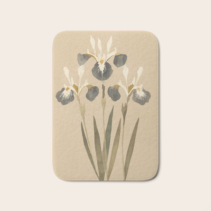 Irises 2 Bath Mat Gallery Image 1