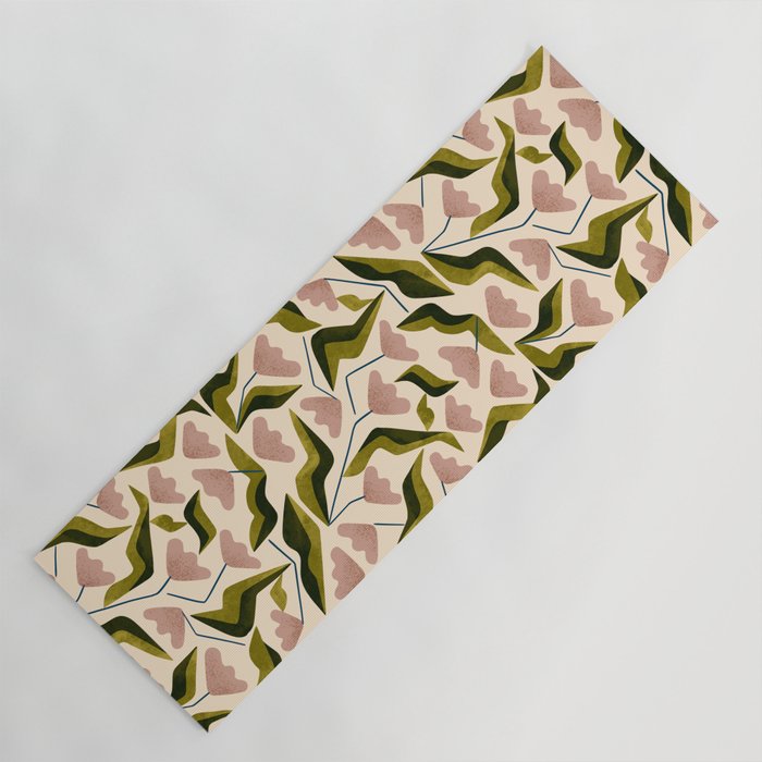 Funky Tulips Yoga Mat Gallery Image 1