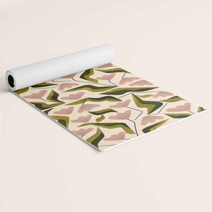 Funky Tulips Yoga Mat Gallery Image 2
