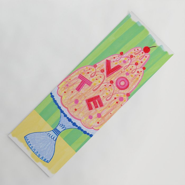 Mold the Future & Vote in Lime Green Yoga Mat Gallery Image 1