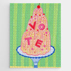 Mold the Future & Vote in Lime Green Jigsaw Puzzle Gallery Image 1