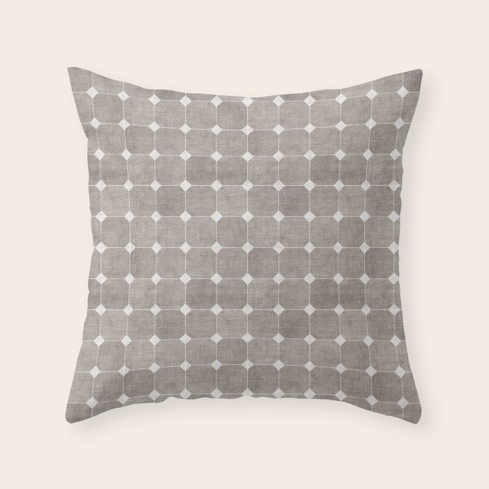ZHI RIAD GREY Throw Pillow Gallery Image 1