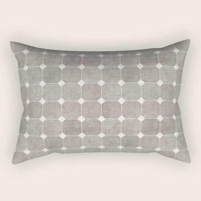 ZHI RIAD GREY Rectangular Pillow Gallery Image 1