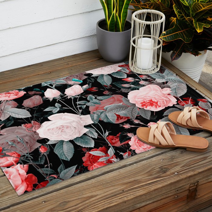 Botanic Floral Outdoor Rug Gallery Image 2