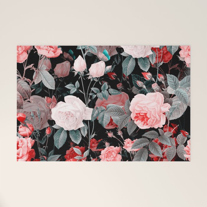 Botanic Floral Welcome Mat Gallery Image 1