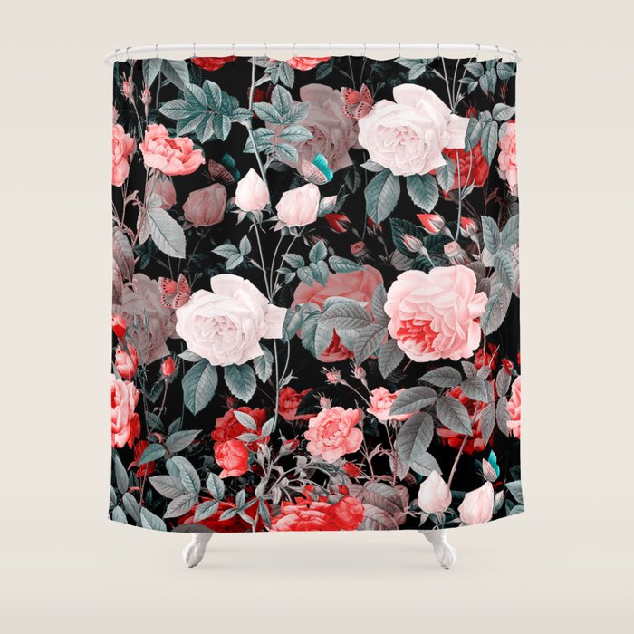 Botanic Floral Shower Curtain Gallery Image 1