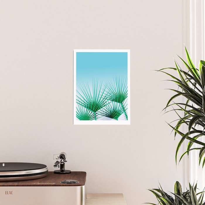 Airhead - memphis throwback retro vintage ombre blue palm springs socal california dreamer pop art Poster Gallery Image 2
