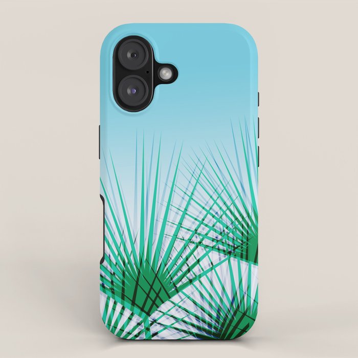 Airhead - memphis throwback retro vintage ombre blue palm springs socal california dreamer pop art iPhone Case Gallery Image 1