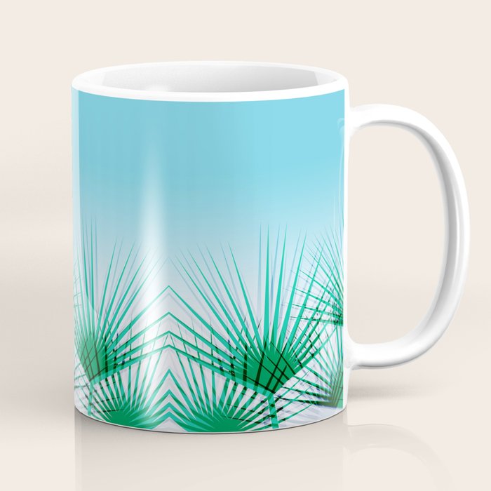 Airhead - memphis throwback retro vintage ombre blue palm springs socal california dreamer pop art Coffee Mug Gallery Image 1
