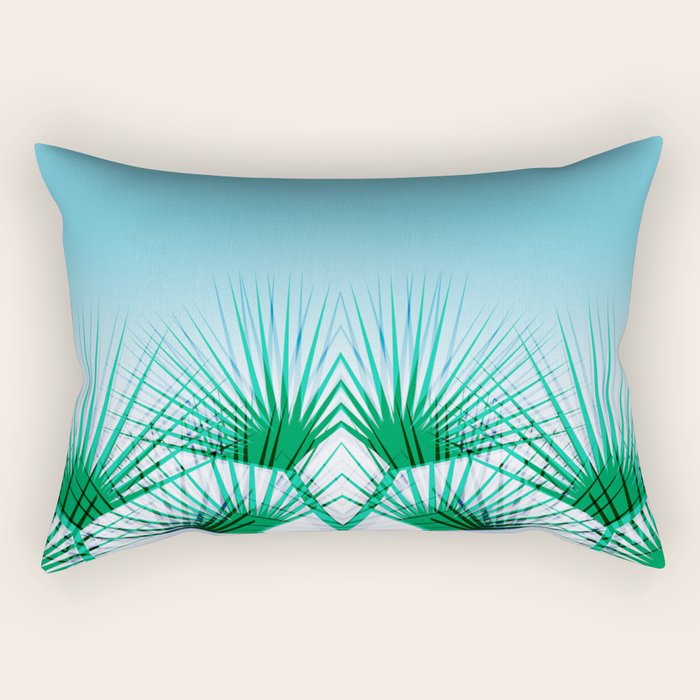Airhead - memphis throwback retro vintage ombre blue palm springs socal california dreamer pop art Rectangular Pillow Gallery Image 2