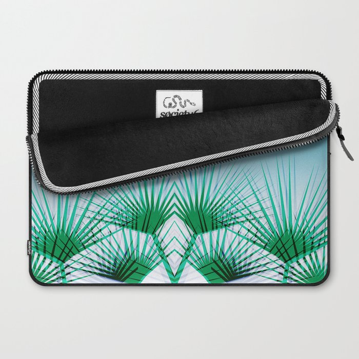 Airhead - memphis throwback retro vintage ombre blue palm springs socal california dreamer pop art Laptop Sleeve Gallery Image 2