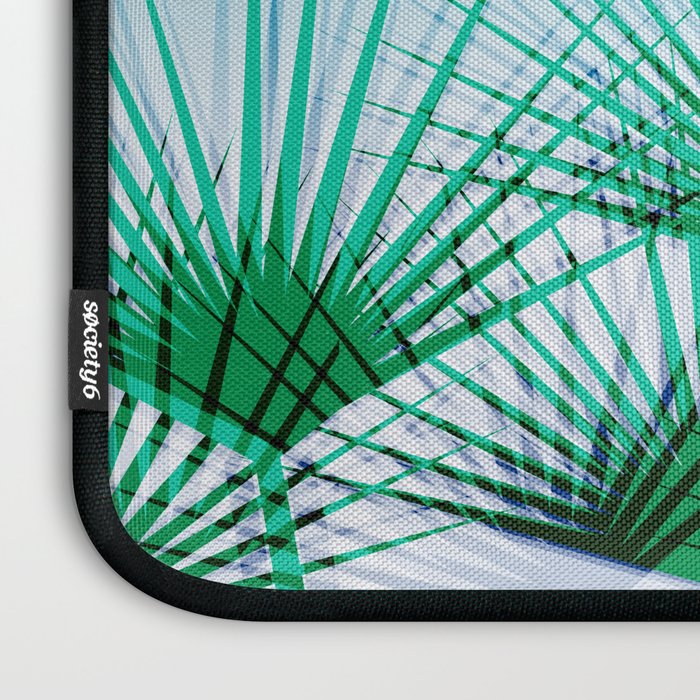 Airhead - memphis throwback retro vintage ombre blue palm springs socal california dreamer pop art Laptop Sleeve Gallery Image 3
