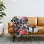Botanic Floral Throw Blanket Gallery Image 1